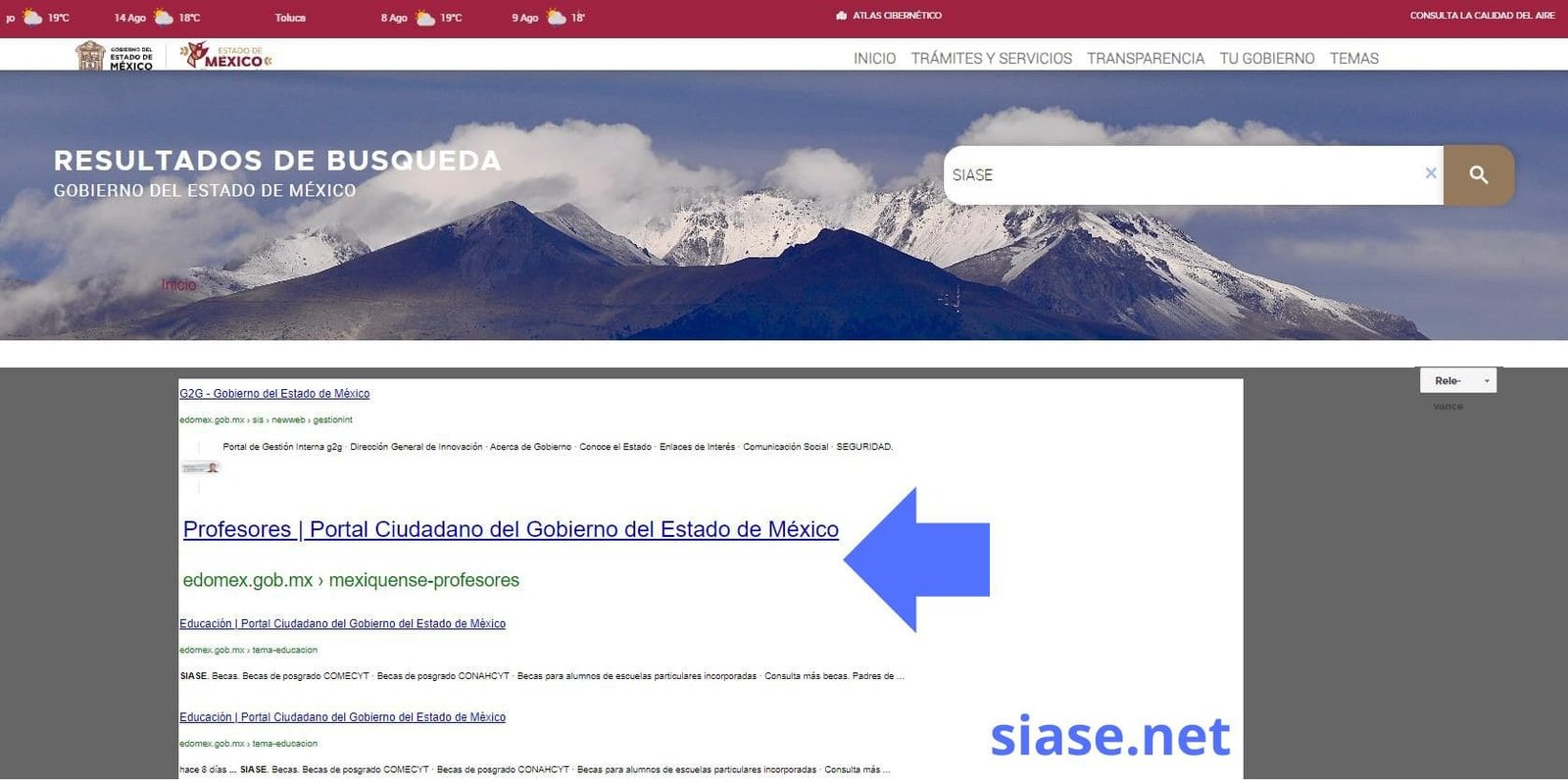 resultados buscador UANL